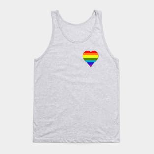 Rainbow heart Tank Top